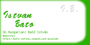 istvan bato business card